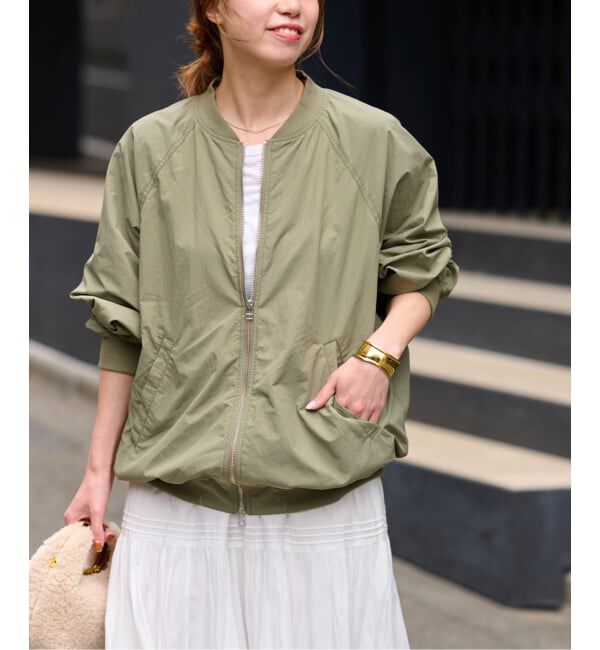 JOURNAL STANDARD relume「ウォッシャブルナイロンダブルジップMA-1」|ブルゾン・スタジャン|