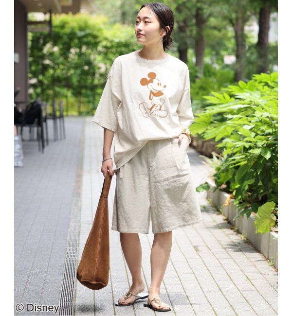 JOURNAL STANDARD relume「【GOOD ROCK SPEED】＜MICKEY MOUSE＞フロッキープリントTシャツ」|Tシャツ・カットソー|