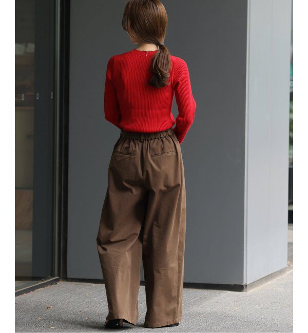 JOURNAL STANDARD relume「《追加 / 新色》ウォッシャブルレーヨンリブクルーネックプルオーバー」|ニット・セーター|