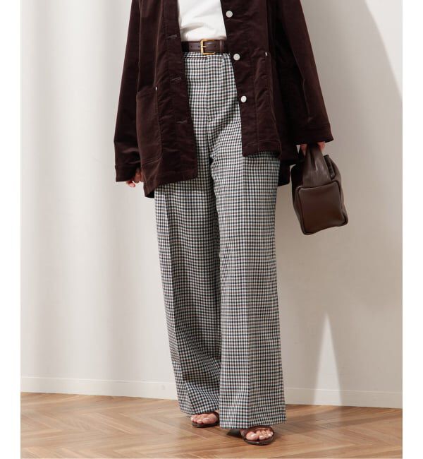 journal standard L'essage「2/48チェックパンツ」|スラックス|