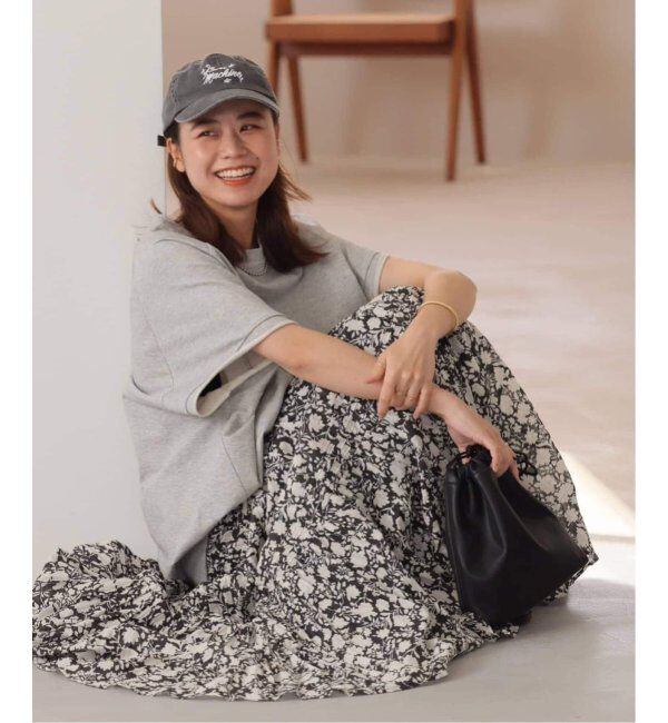 JOURNAL STANDARD relume「《WEB限定追加3》コットンボイルクリンクルティアードスカート（柄）」|スカート|