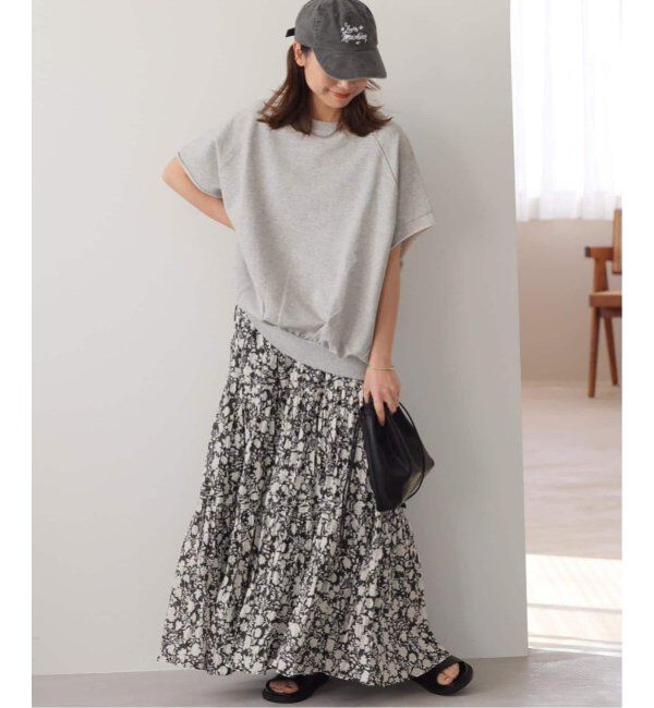 JOURNAL STANDARD relume「《WEB限定追加3》コットンボイルクリンクルティアードスカート（柄）」|スカート|