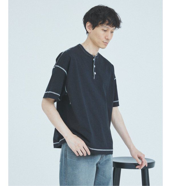 JOURNAL STANDARD「Healthknit / ヘルスニット 別注 ヘンリー ネック Tシャツ」|Tシャツ・カットソー|