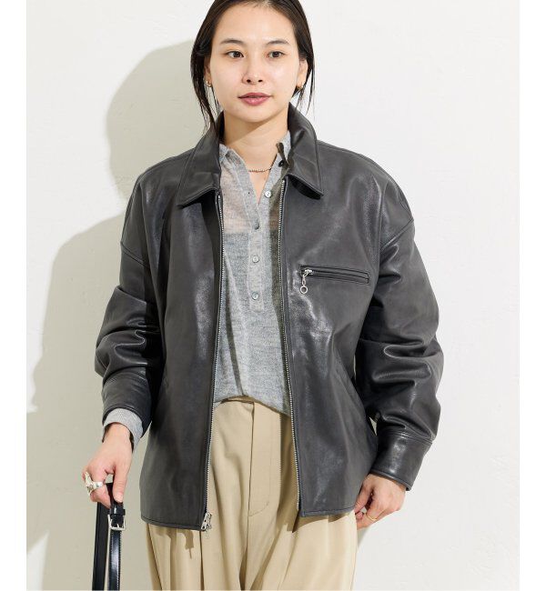 JOURNAL STANDARD「別注【Schott/ショット】LEATHER TRACKER JACKET SMU」|ライダースジャケット|