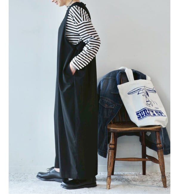 journal standard luxe「TRツイル Vネックサロペット」|オールインワン|