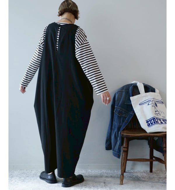 journal standard luxe「TRツイル Vネックサロペット」|オールインワン|