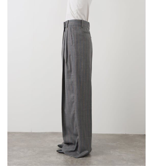 journal standard L'essage「【GANNI/ガニー】 Brushed Wool Stripe Mid Waist Pant：パンツ」|その他|