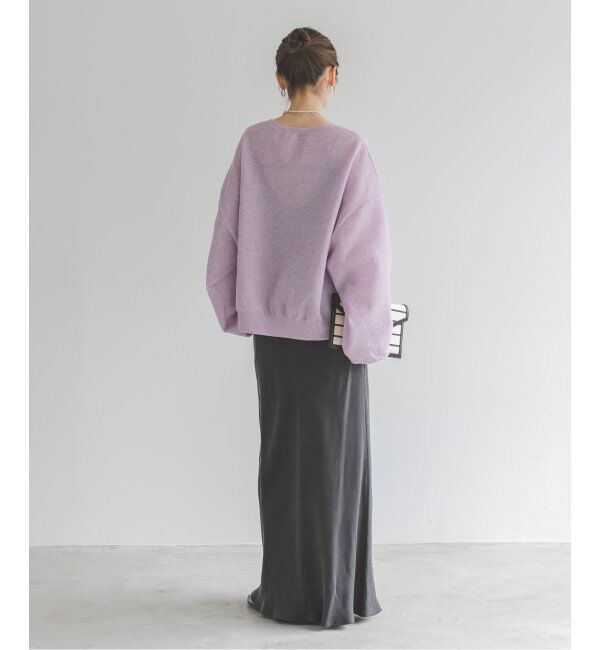 NOBLE「《追加》キュプラサテンナローAラインスカート」|スカート|