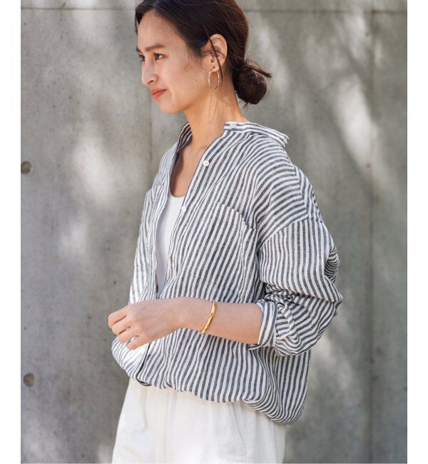 FRAMeWORK「≪追加≫フレンチリネンドロストシャツ 2」|シャツ・ブラウス|