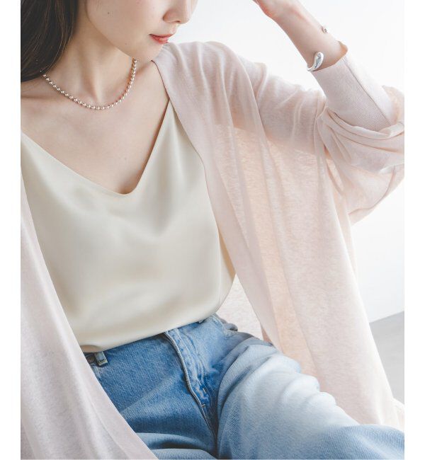 NOBLE「18Gシアーオーバーサイズカーディガン」|カーディガン|