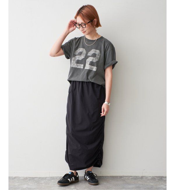 Spick and Span「《追加》AUTHEN / オーセン NUMBERING FLOCKY T-SHIRT」|Tシャツ・カットソー|