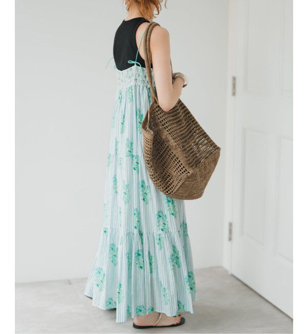 Spick and Span「ne Quittez pas / ヌキテパ COTTON JACQUARD LILY PRIN」|ワンピース|