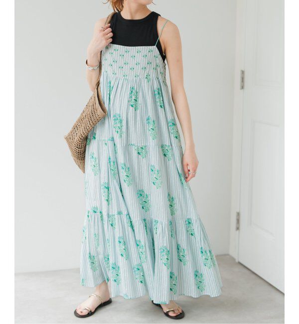 Spick and Span「ne Quittez pas / ヌキテパ COTTON JACQUARD LILY PRIN」|ワンピース|