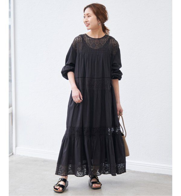 Spick and Span「《WEB限定 / 追加2》HYUレースギャザーワンピース」|ワンピース|