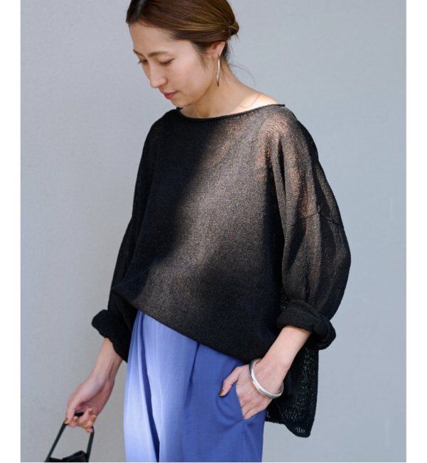 FRAMeWORK「≪追加≫ウォッシャブルニュアンスワイドワイドプルオーバー 3」|ニット・セーター|