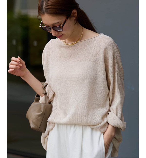 FRAMeWORK「≪追加≫ウォッシャブルニュアンスワイドワイドプルオーバー 3」|ニット・セーター|