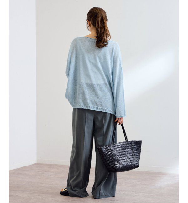 FRAMeWORK「≪追加≫ウォッシャブルニュアンスワイドワイドプルオーバー 3」|ニット・セーター|