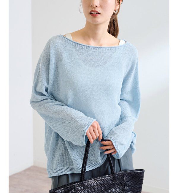 FRAMeWORK「≪追加≫ウォッシャブルニュアンスワイドワイドプルオーバー 3」|ニット・セーター|