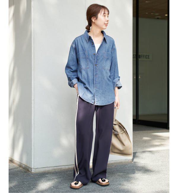 Spick and Span「《追加》ライトオンスデニムシャツ」|シャツ・ブラウス|