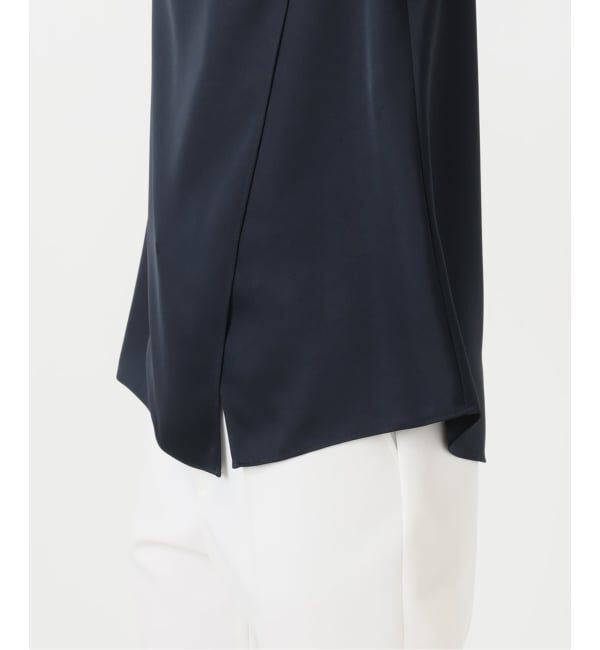 NOBLE「【洗える】ルナサテンレイヤードブラウス」|シャツ・ブラウス|