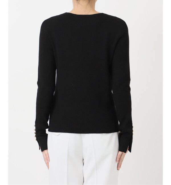 NOBLE「ボタンディテールタイトリブニット」|ニット・セーター|