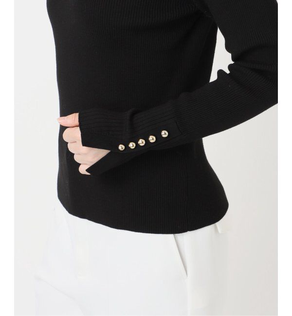 NOBLE「ボタンディテールタイトリブニット」|ニット・セーター|