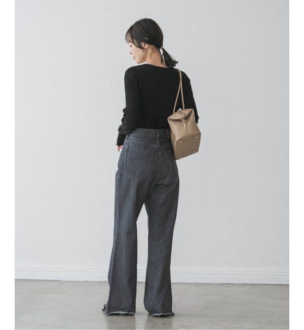 NOBLE「ボタンディテールタイトリブニット」|ニット・セーター|