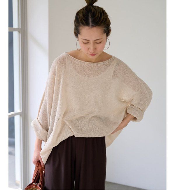 FRAMeWORK「≪追加≫ウォッシャブルニュアンスワイドプルオーバー 4」|ニット・セーター|