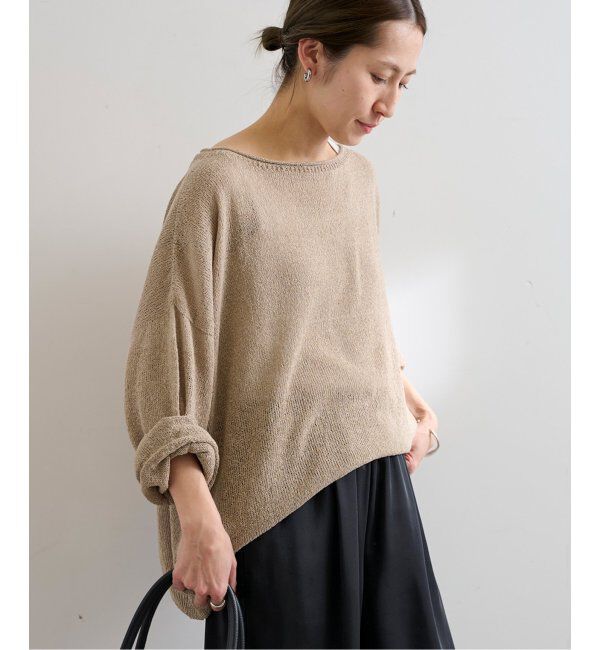 FRAMeWORK「≪追加≫ウォッシャブルニュアンスワイドプルオーバー 4」|ニット・セーター|ベージュ