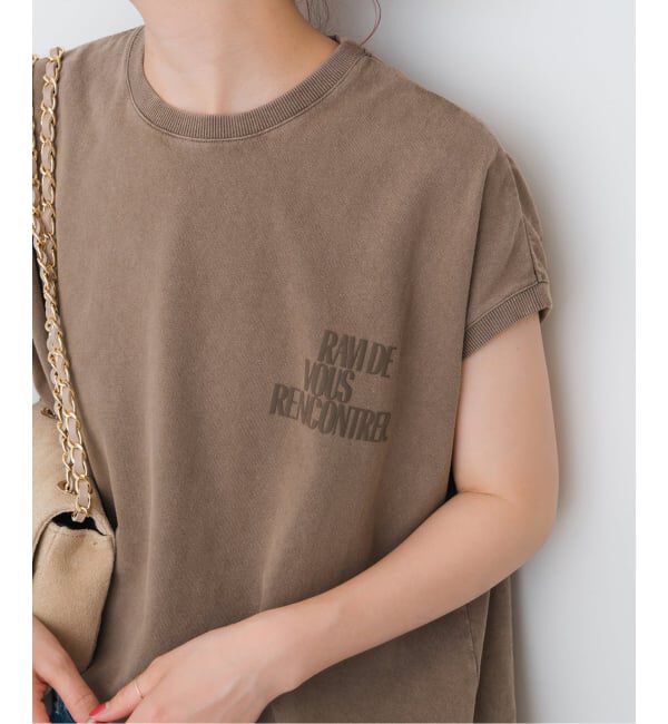 Spick and Span「upper hights/アッパーハイツ 別注BIG NO SLEEVE」|Tシャツ・カットソー|ブラウン