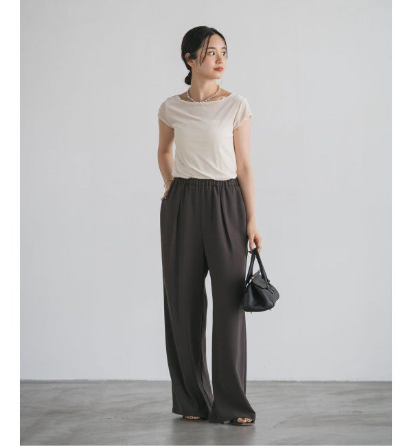 NOBLE「シアーベロアキャップスリーブTee」|Tシャツ・カットソー|