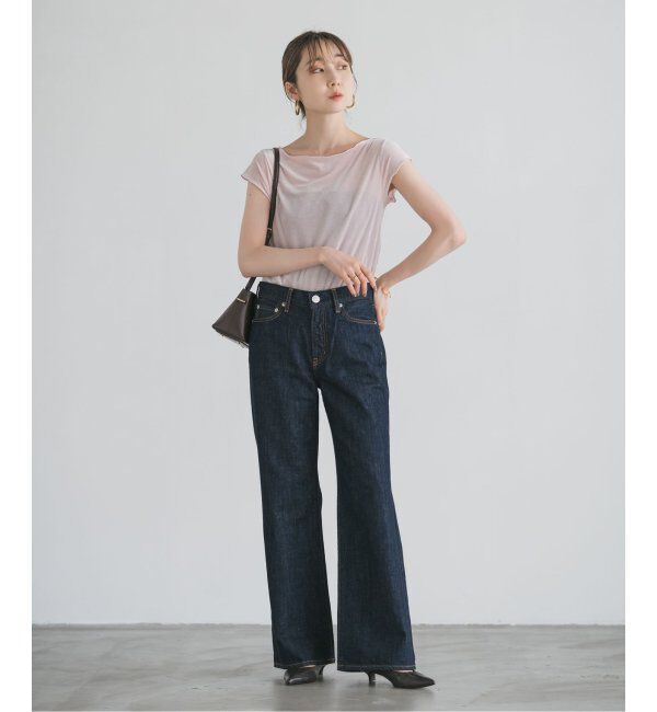 NOBLE「シアーベロアキャップスリーブTee」|Tシャツ・カットソー|