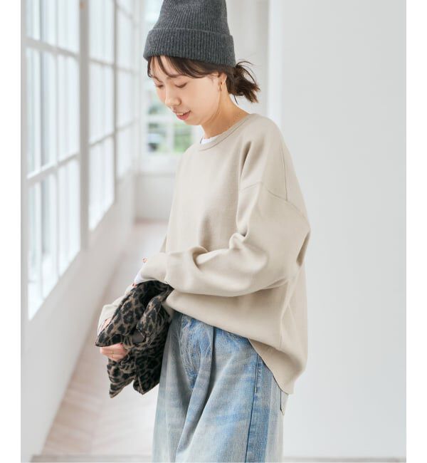 Spick and Span「ウォッシャブルPEバルキーヤーンルーズニット」|ニット・セーター|