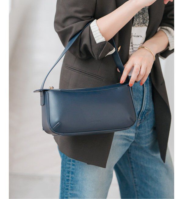 Spick and Span「HASHIBAMI / ハシバミ フェズワンハンドル横長」|ハンドバッグ|ネイビー