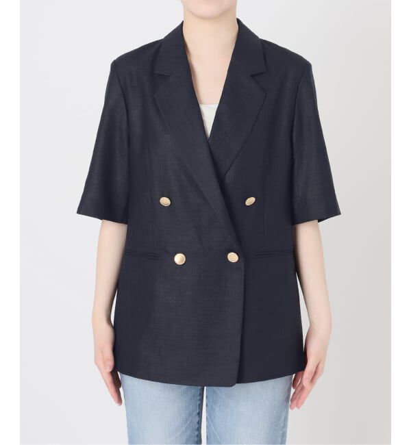 Spick and Span「《一部店舗+WEB限定 / 追加2》ドライクロスハーフスリーブジャケット」|テーラードジャケット|