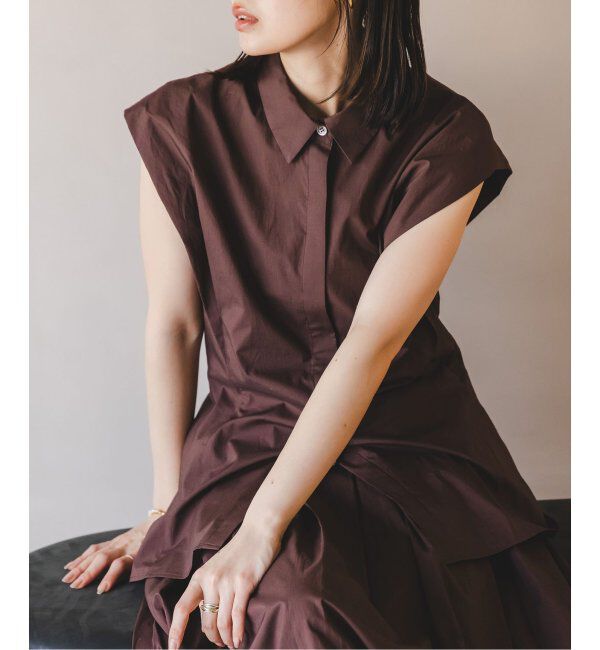 NOBLE「ウエストシェイプコットンシャツ」|シャツ・ブラウス|