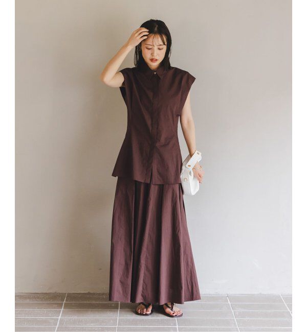 NOBLE「ウエストシェイプコットンシャツ」|シャツ・ブラウス|