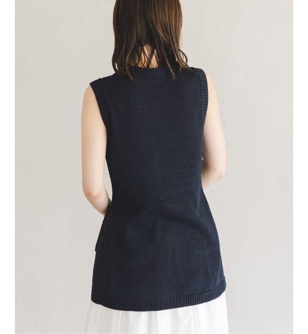 NOBLE「【NOBLE&times;L'AUBE BLANC】フロントボタンニットベスト」|ニット・セーター|