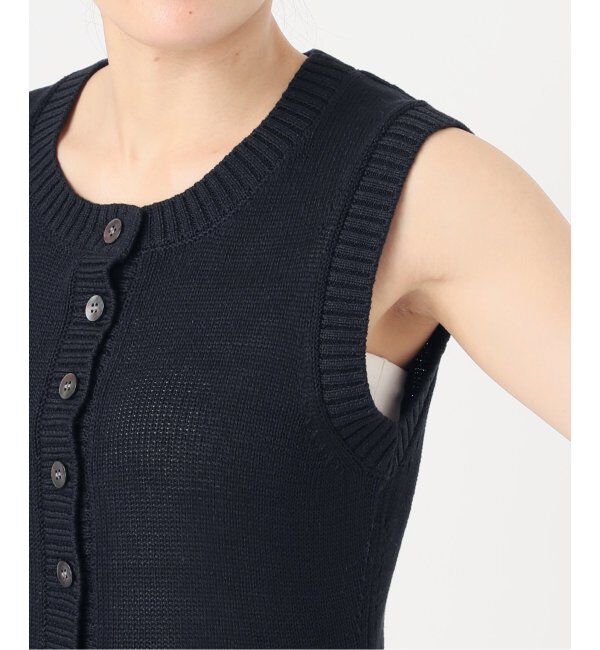 NOBLE「【NOBLE&times;L'AUBE BLANC】フロントボタンニットベスト」|ニット・セーター|