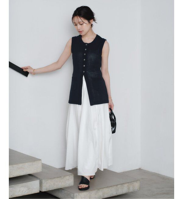 NOBLE「【NOBLE&times;L'AUBE BLANC】フロントボタンニットベスト」|ニット・セーター|