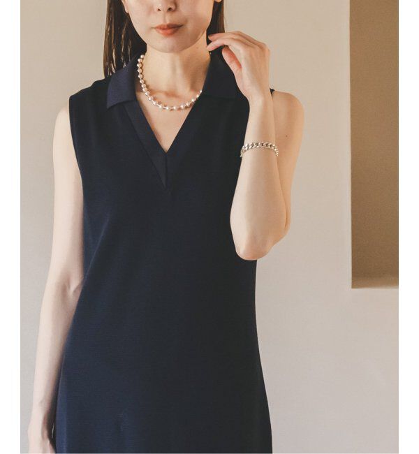 NOBLE「【NOBLE&times;L'AUBE BLANC】ミラノリブジャージワンピース」|ワンピース|