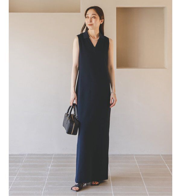 NOBLE「【NOBLE&times;L'AUBE BLANC】ミラノリブジャージワンピース」|ワンピース|