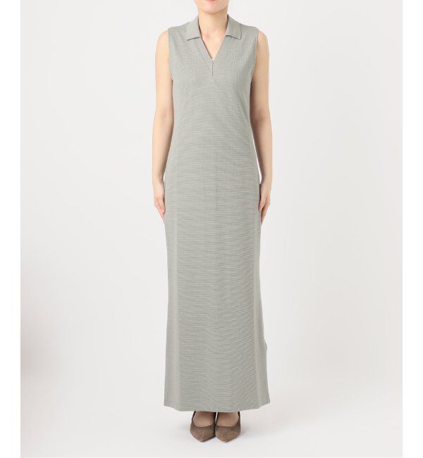 NOBLE「【NOBLE&times;L'AUBE BLANC】ミラノリブジャージワンピース」|ワンピース|