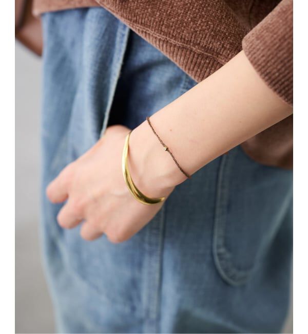 FRAMeWORK「PLOW/プラウ pure silk ブレスレット 1Dia」|ブレスレット・バングル|ブラウン