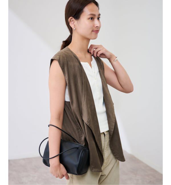 FRAMeWORK「フェイクスエードドレープジレ」|ダウンベスト・ベスト|