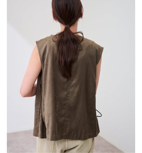 FRAMeWORK「フェイクスエードドレープジレ」|ダウンベスト・ベスト|