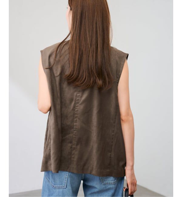 FRAMeWORK「フェイクスエードドレープジレ」|ダウンベスト・ベスト|