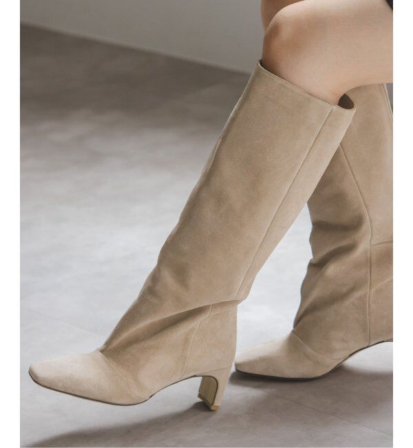 NOBLE「CORSO ROMA9/コルソローマ ノーヴェ ロングブーツ」|ロングブーツ|ベージュ