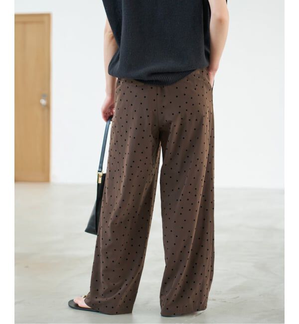 Spick and Span「《WEB限定》フロッキードットイージーパンツ」|その他|