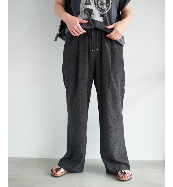 Spick and Span「《WEB限定》フロッキードットイージーパンツ」|その他|